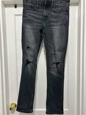 Old Navy Charcoal Distressed Skinny Jeans 32\32